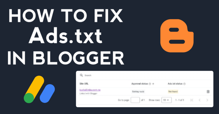 how to fix ads.txt in blogger