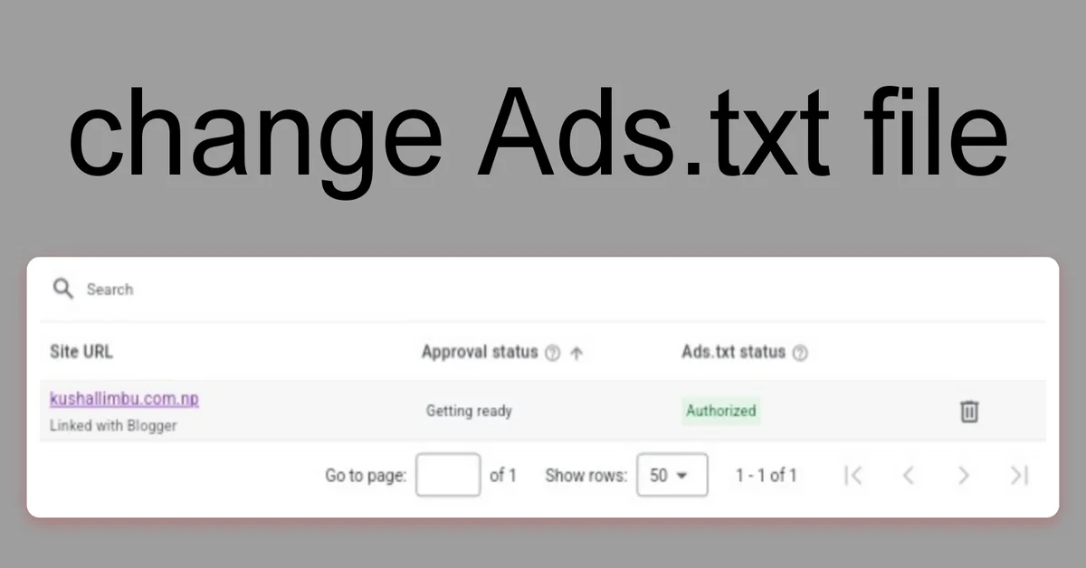 How To Change Ads.txt File On Blogger Website?