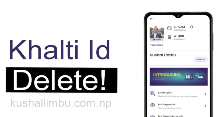how to delete khalti account