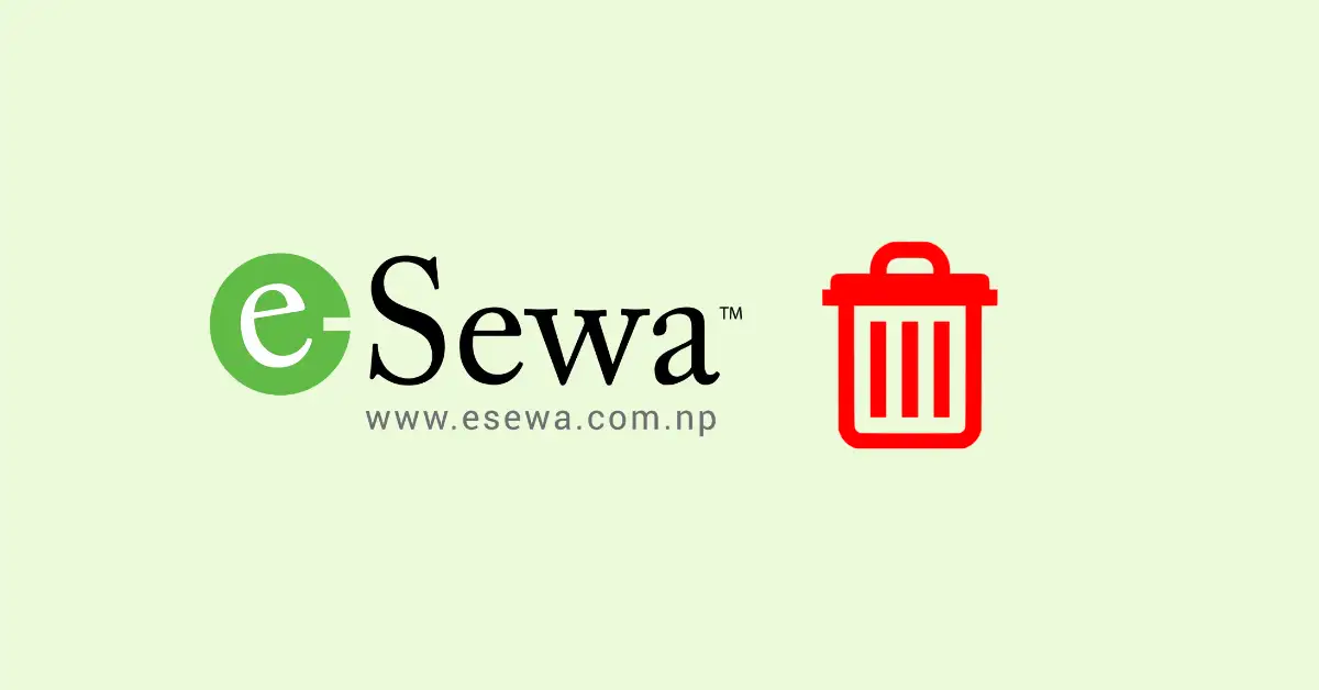 esewa id delete
