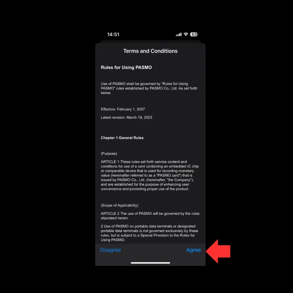 agree terms and conditions
