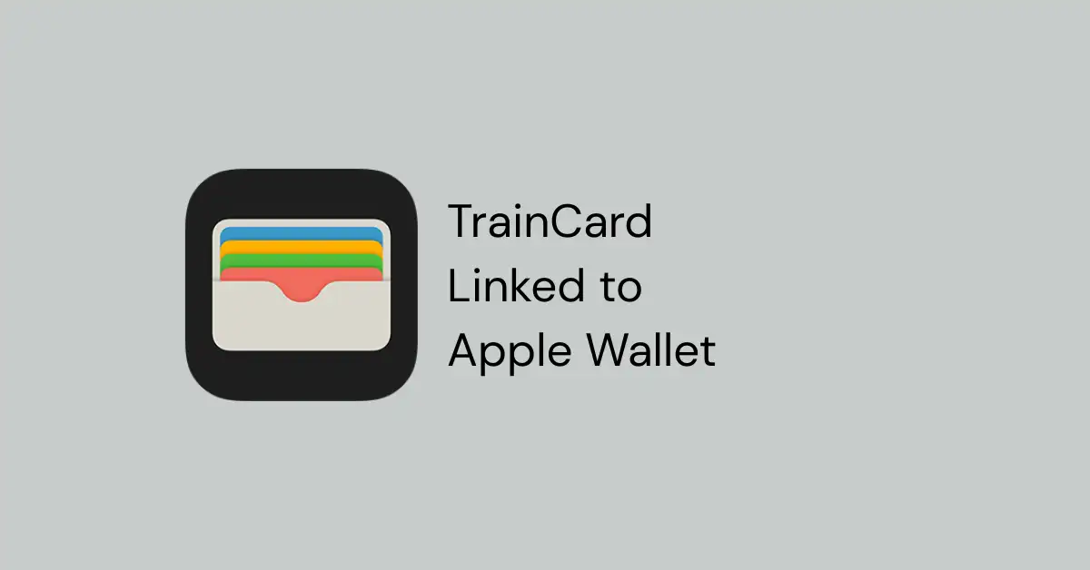 train card linked to apple wallet